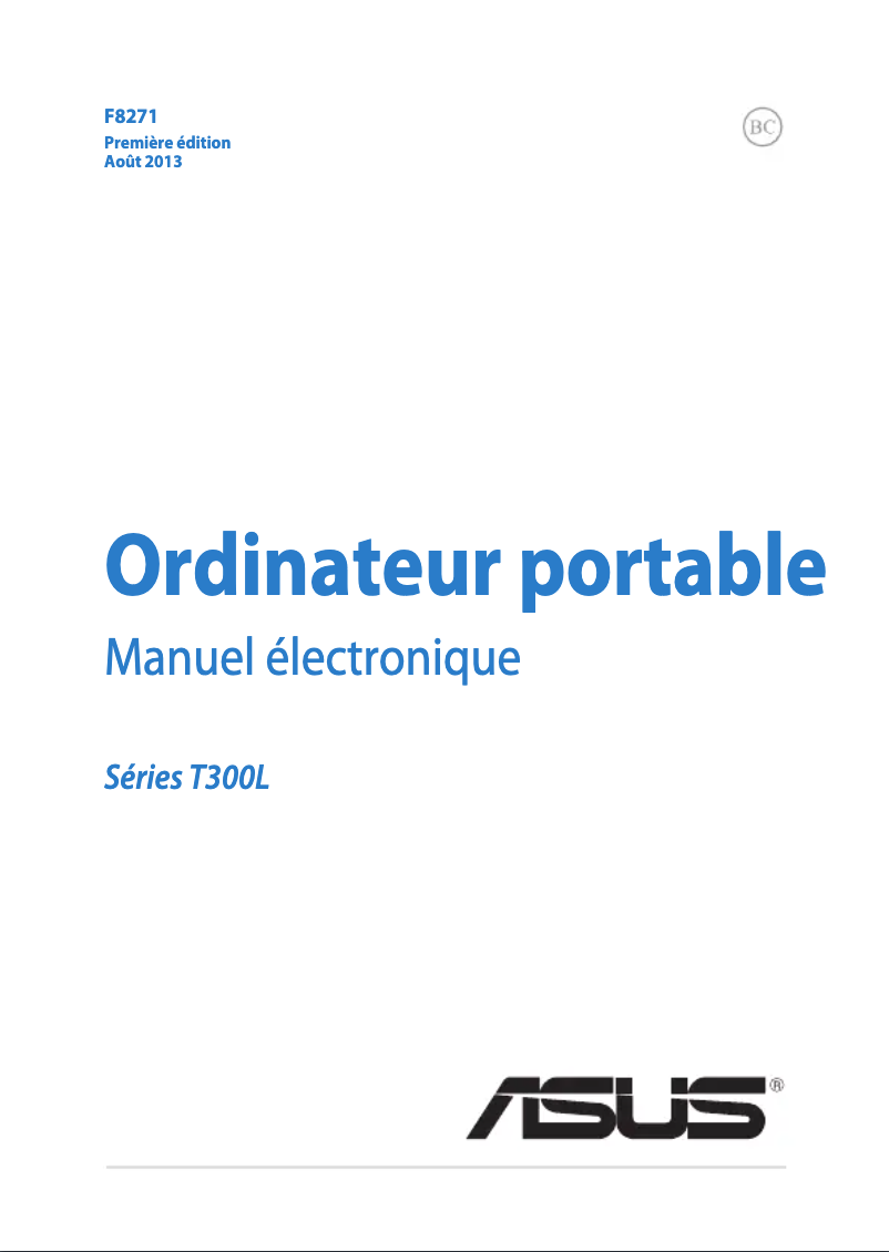 Image de la première page du manuel de l'appareil Transformer T300LA