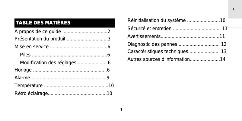Image de la première page du manuel de l'appareil FST301