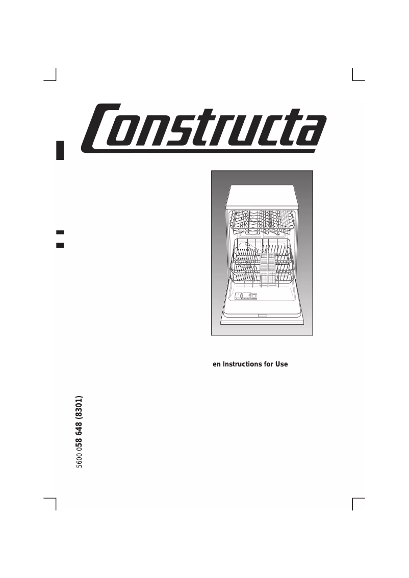 Page n°1 - Manuel utilisateur Constructa CG462J5