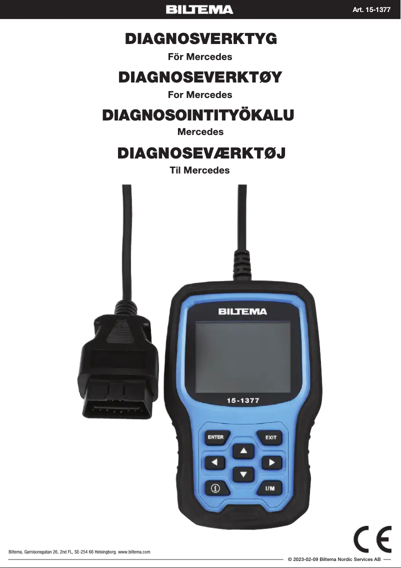 Image de la première page du manuel de l'appareil 15-1377