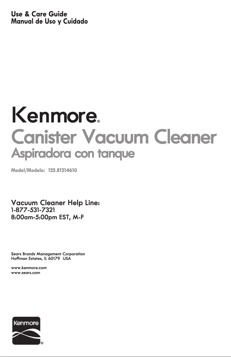 Page n°1 - Manuel utilisateur Kenmore 125.81214610