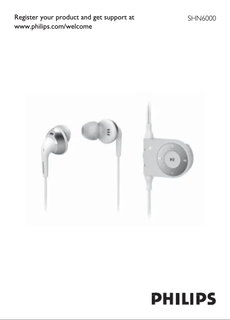 Page n°1 - Manuel utilisateur Philips SHN6000
