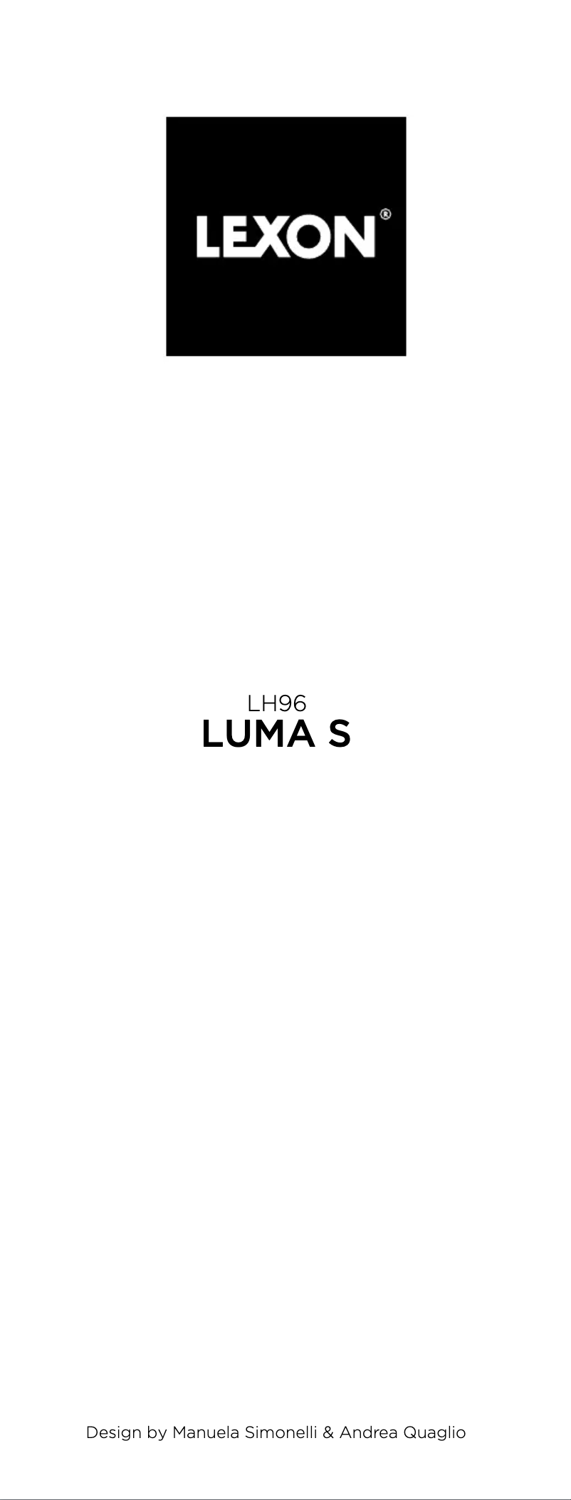 Página 1 del manual Manual de usuario Lexon Luma S