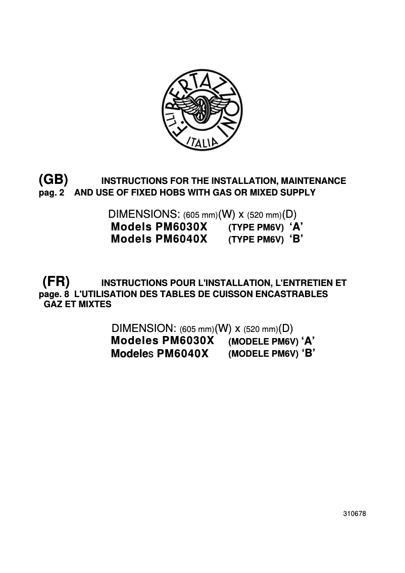 Image de la première page du manuel de l'appareil P604LMODX