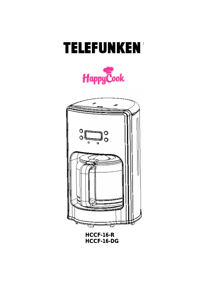 Page 1 de la notice Manuel utilisateur Telefunken HappyCook HCCF-16-R