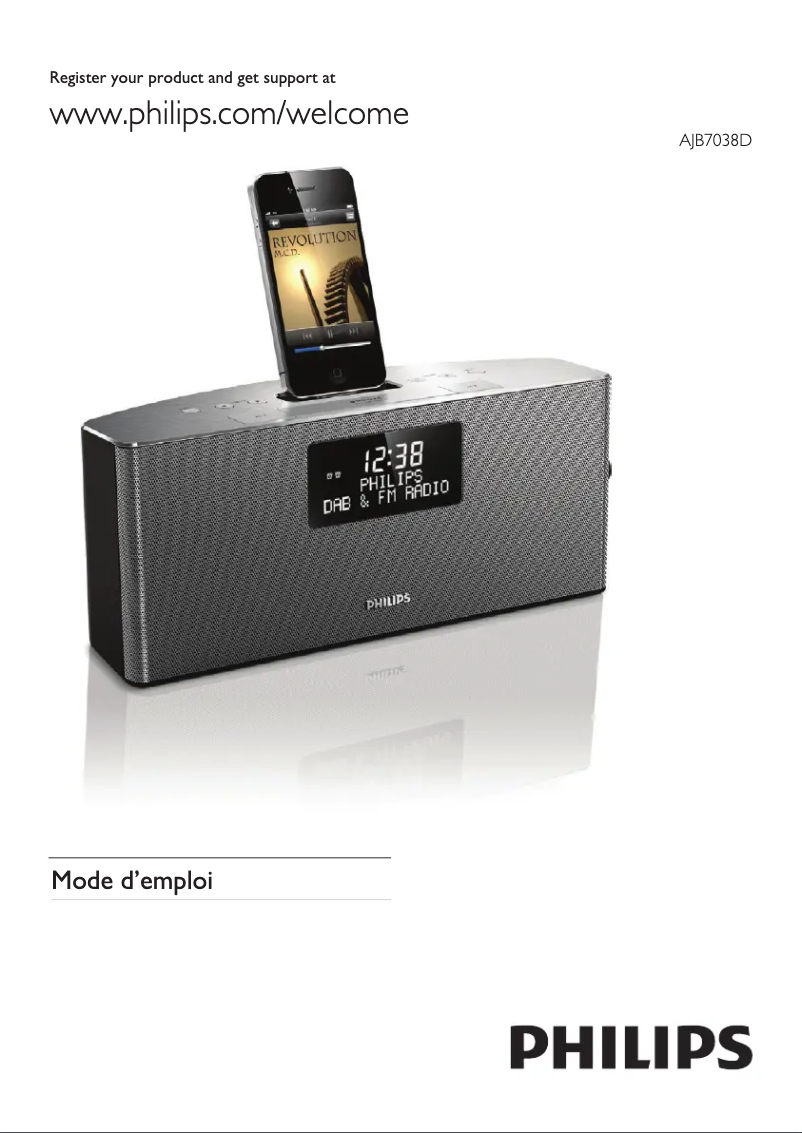 Image de la première page du manuel de l'appareil AJB7038D