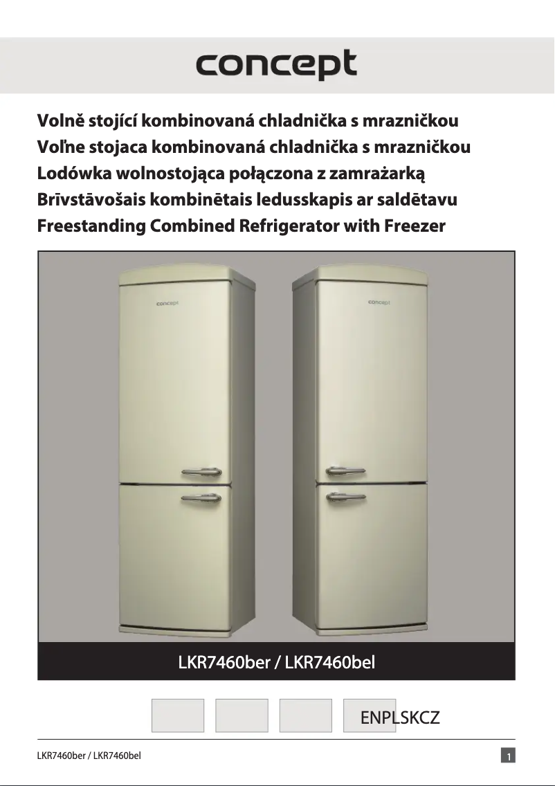 Image de la première page du manuel de l'appareil LKR7460BER