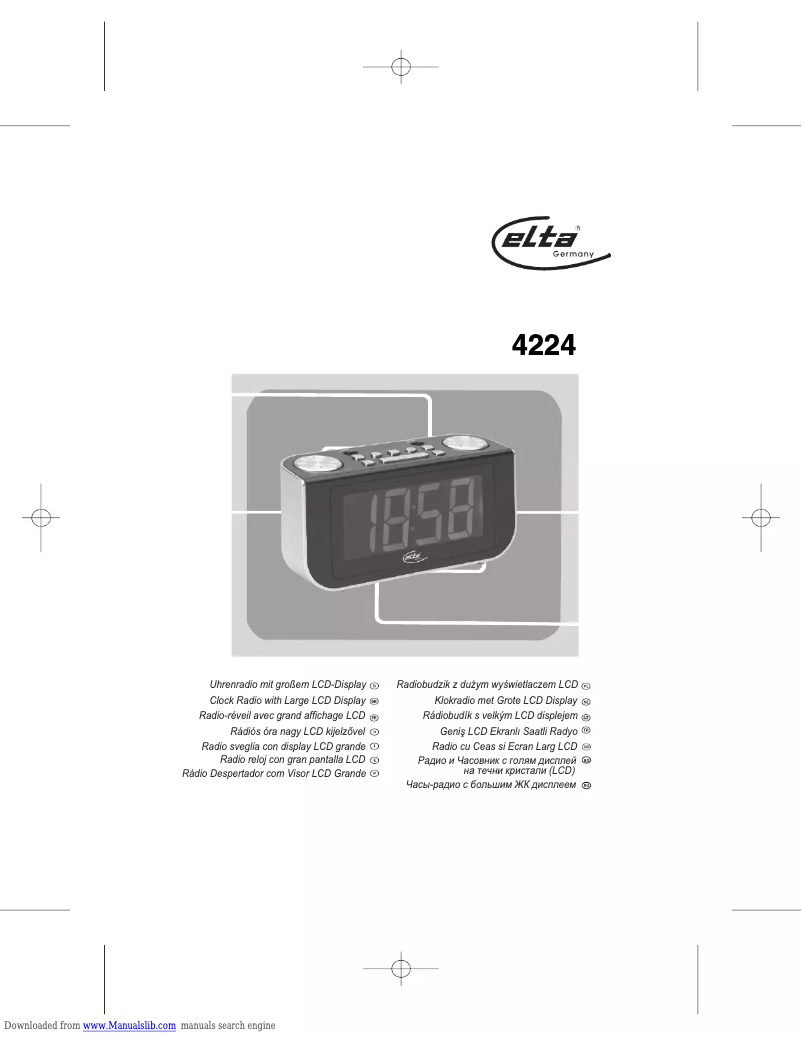 Page 1 de la notice Manuel utilisateur Elta 4224