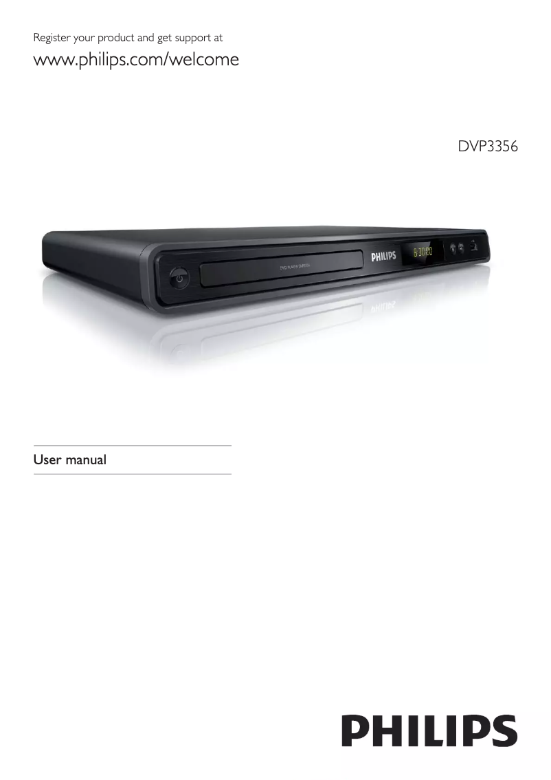 Page n°1 - Manuel utilisateur Philips DVP3356