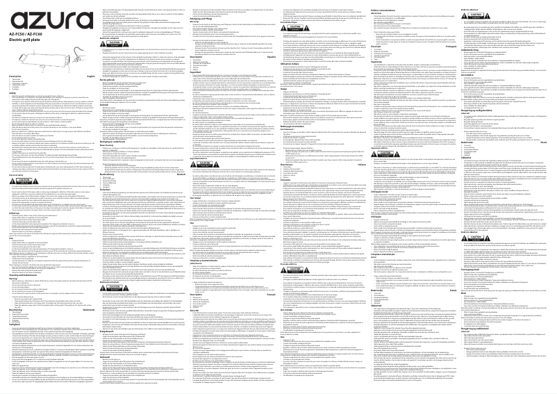 Page 1 de la notice Manuel utilisateur AzurA AZ-FC60