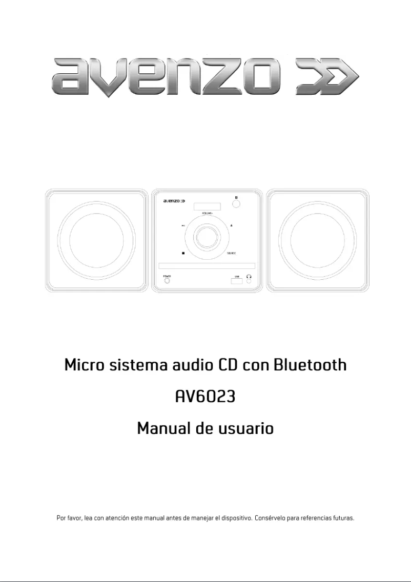 Page 1 de la notice Manuel utilisateur Avenzo AV6023NG