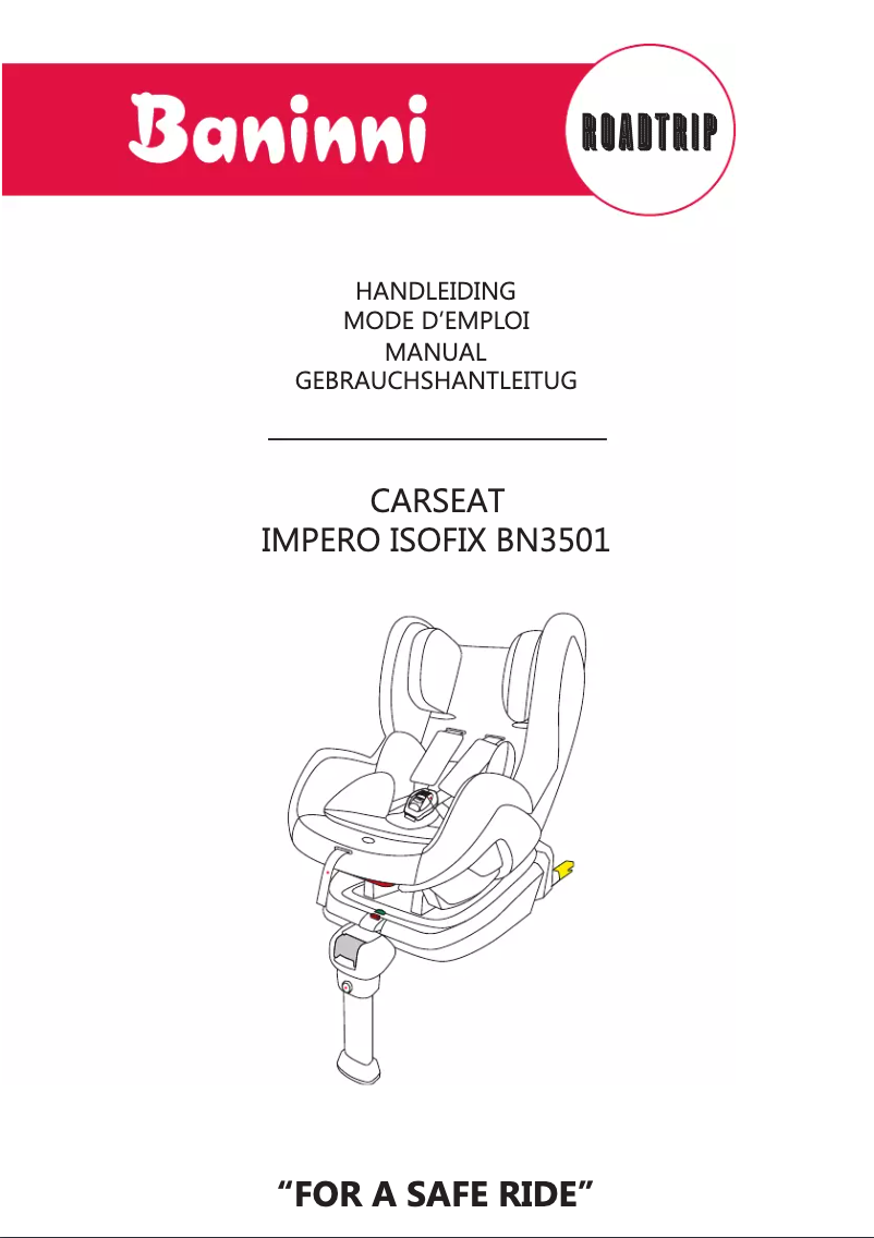 Page 1 of the manual User Manual Baninni Impero Isofix