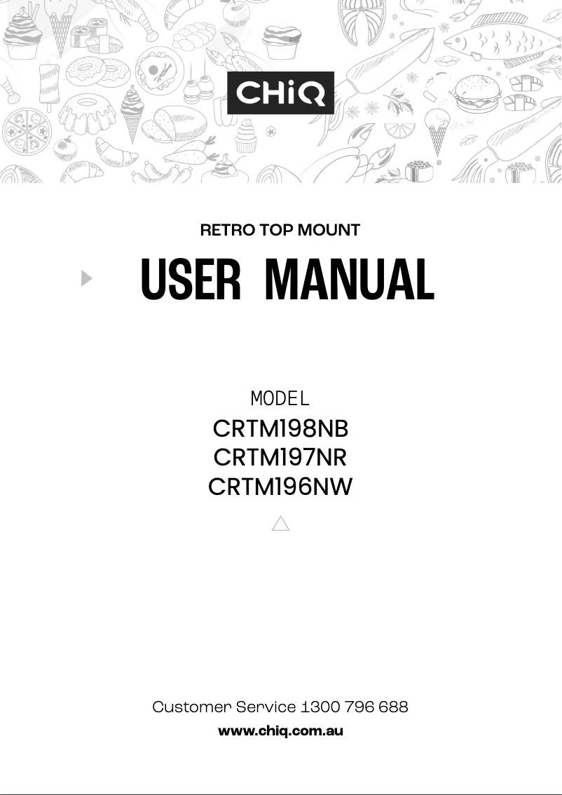 Image de la première page du manuel de l'appareil CRTM199NR