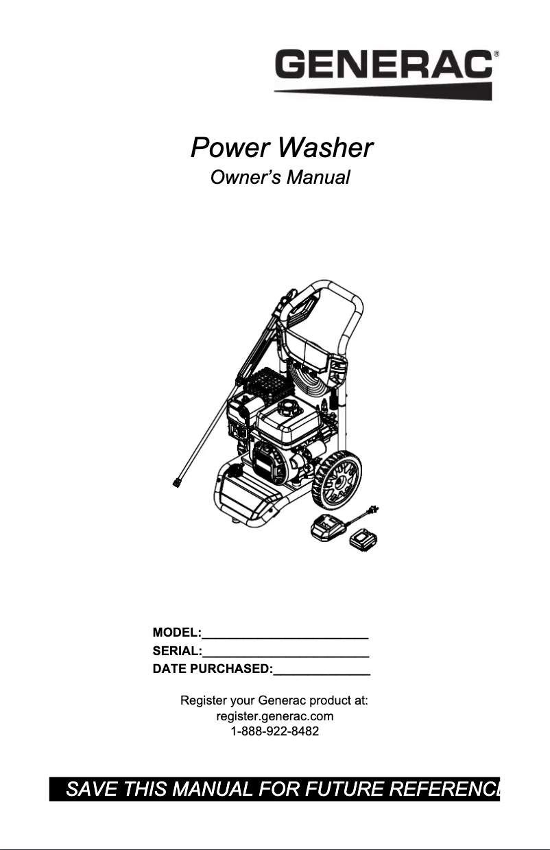 Page 1 de la notice Manuel utilisateur Generac G0088940