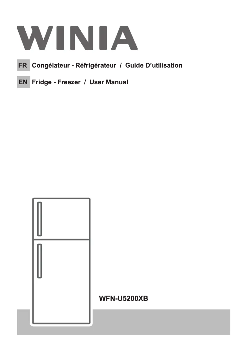 Image de la première page du manuel de l'appareil WFN-U5200XB