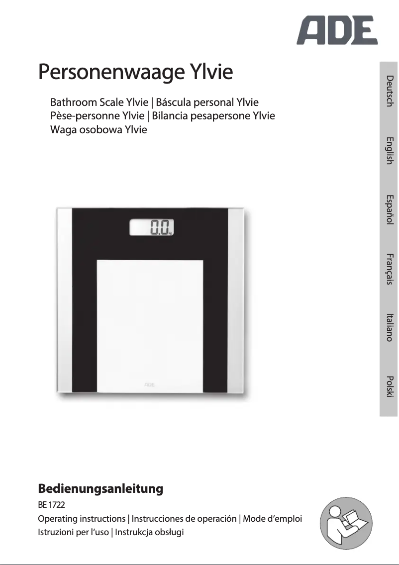 Page n°1 - Manuel utilisateur ADE Ylvie BE 1722