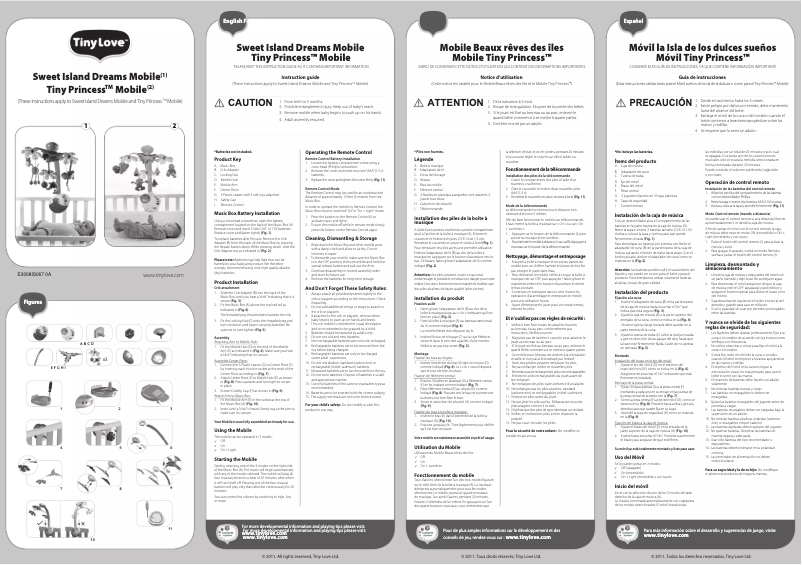 Image de la première page du manuel de l'appareil Tiny Princess