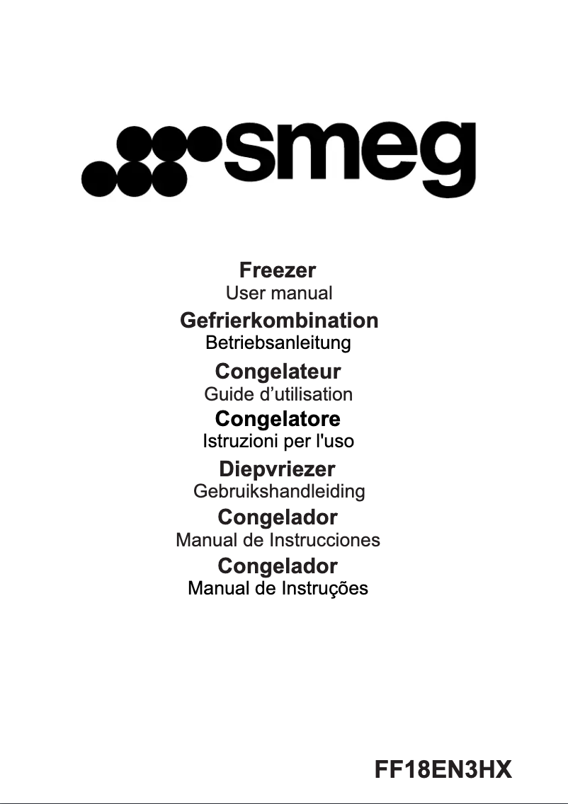 Página 1 del manual Manual de usuario Smeg FF18EN3HX