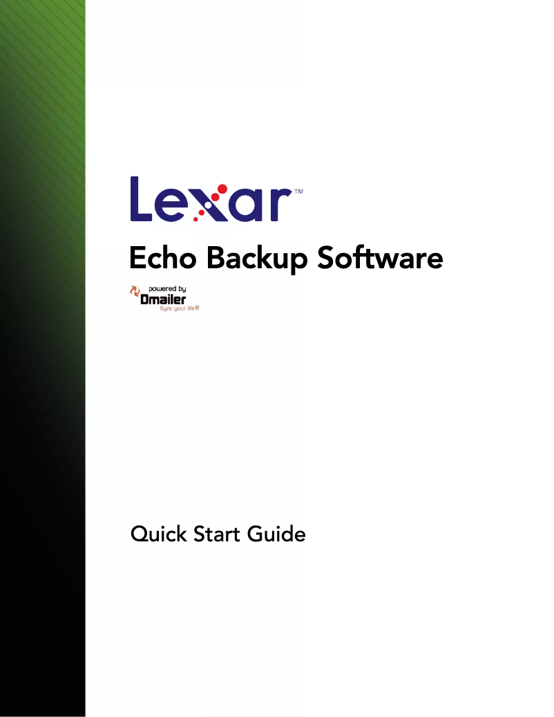 Page n°1 - Manuel utilisateur Lexar Echo ZE