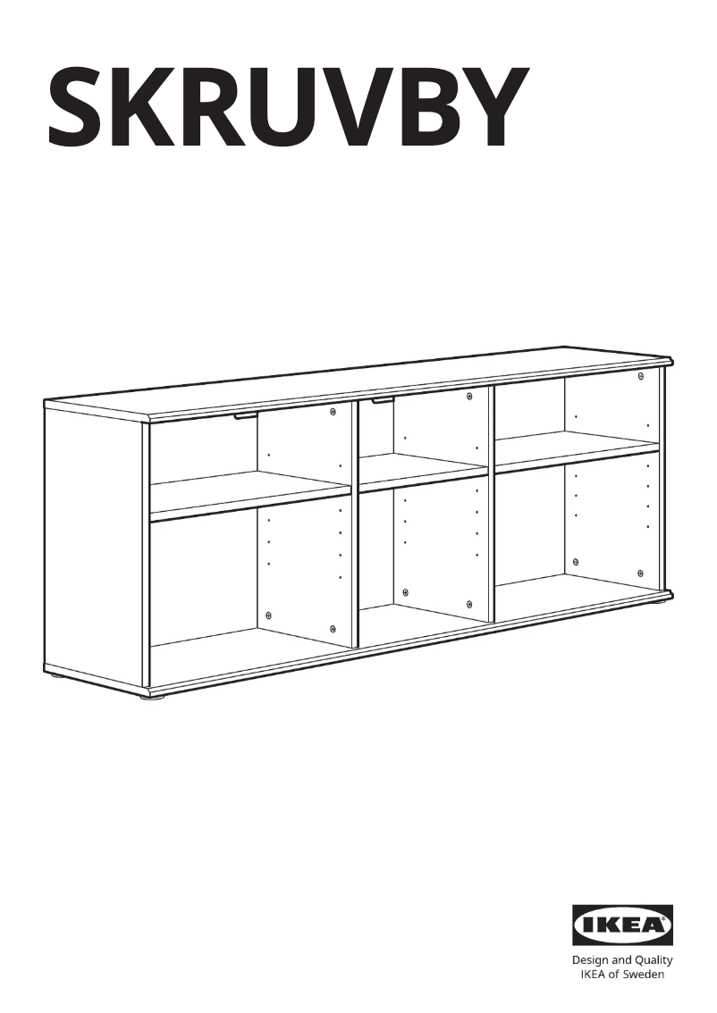 Page 1 de la notice Manuel utilisateur Ikea SKRUVBY 105.203.64