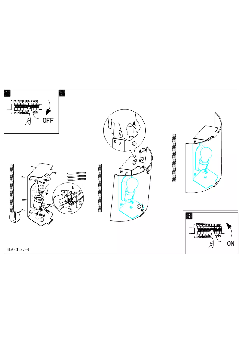 Page 1 de la notice Manuel utilisateur Eglo Grafik