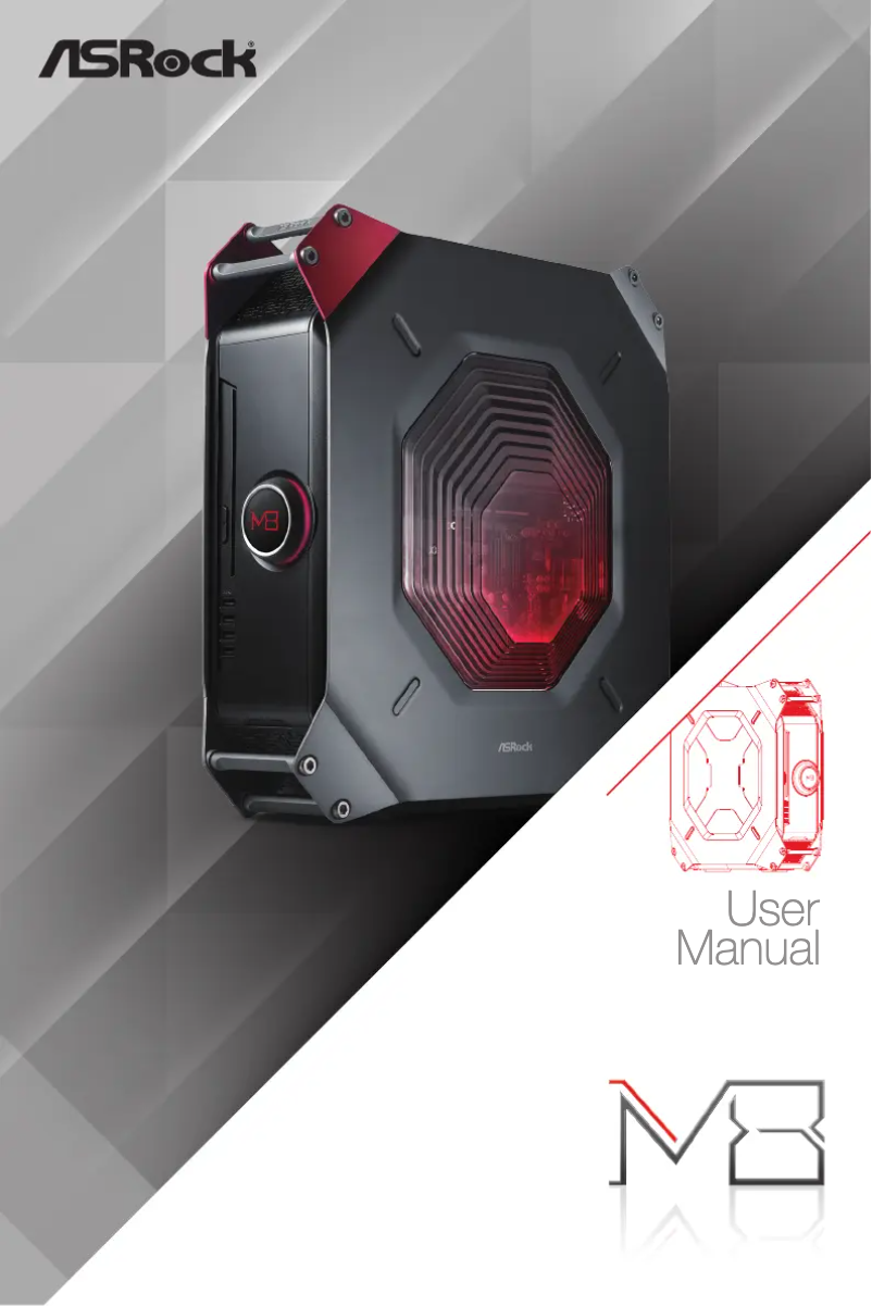 Page 1 de la notice Manuel utilisateur Asrock PBASR-M8-D45