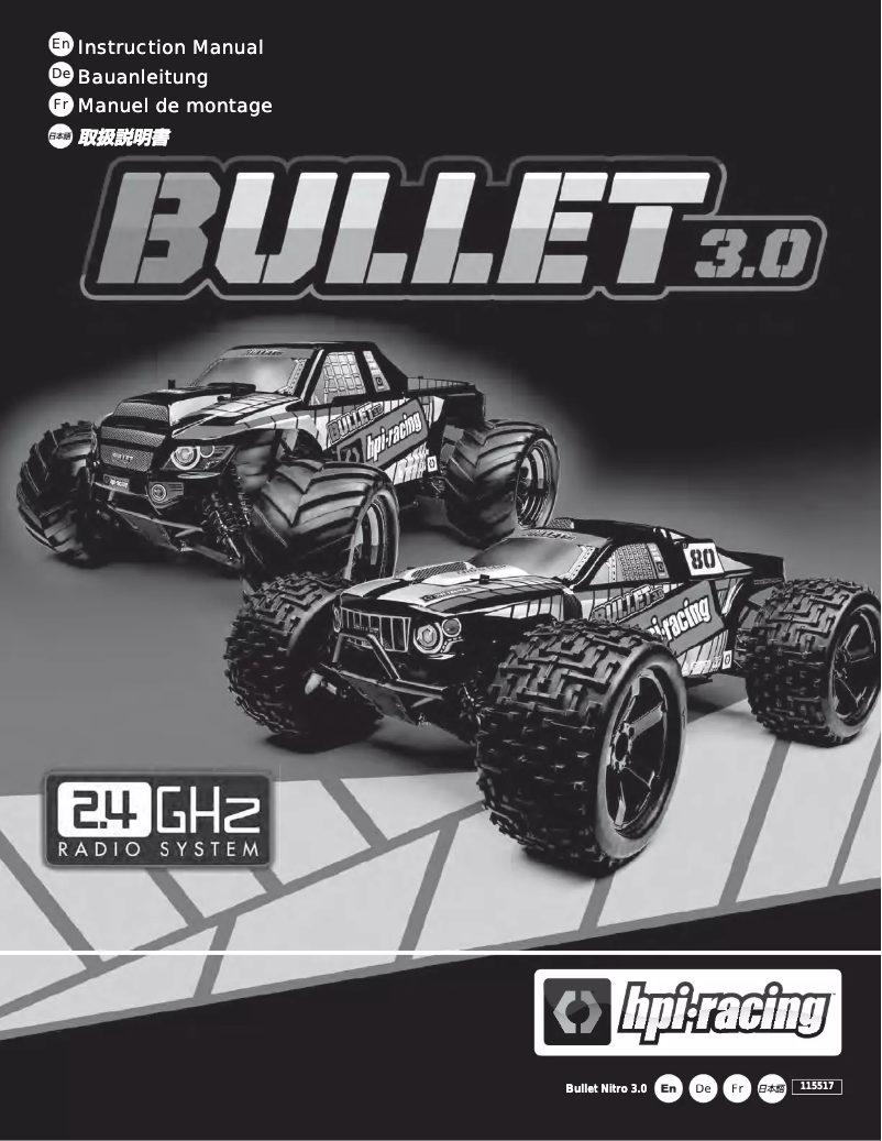 Page n°1 - Manuel utilisateur HPI Racing Bullet MT 3.0
