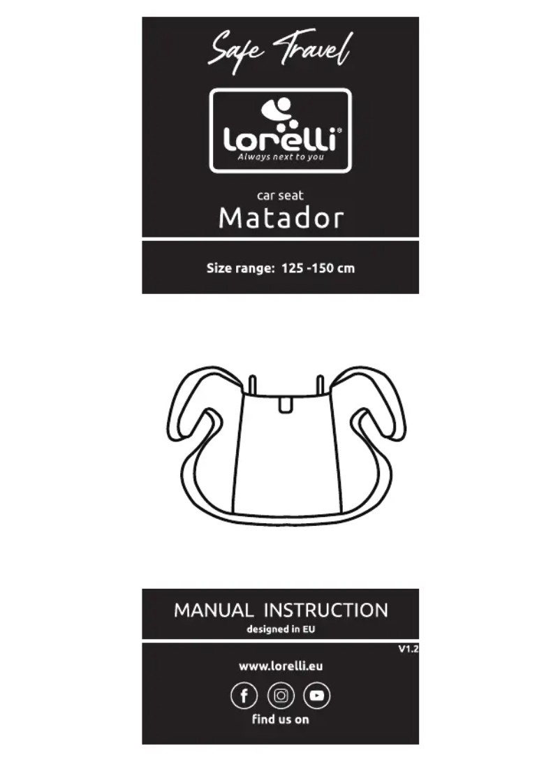 Page 1 de la notice Manuel utilisateur Lorelli Matador