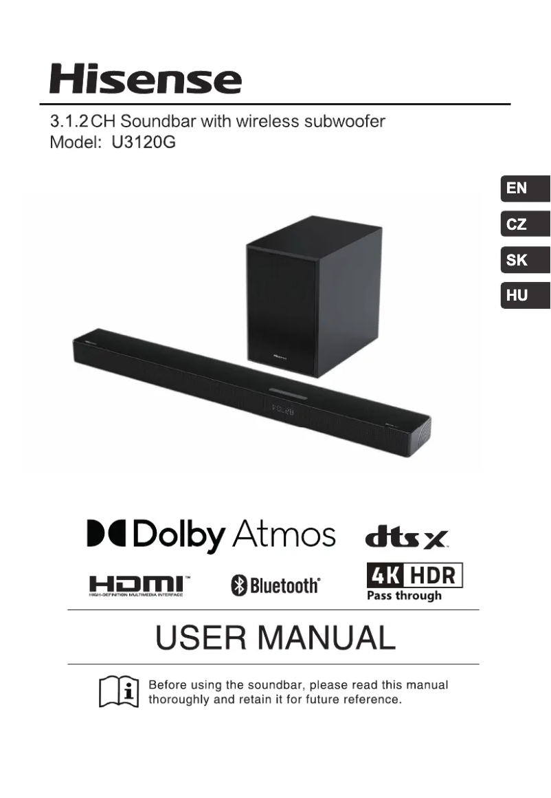 Image de la première page du manuel de l'appareil U3120G