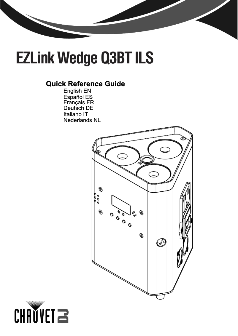Página 1 del manual Manual de usuario Chauvet EZLink Wedge Q3BT ILS