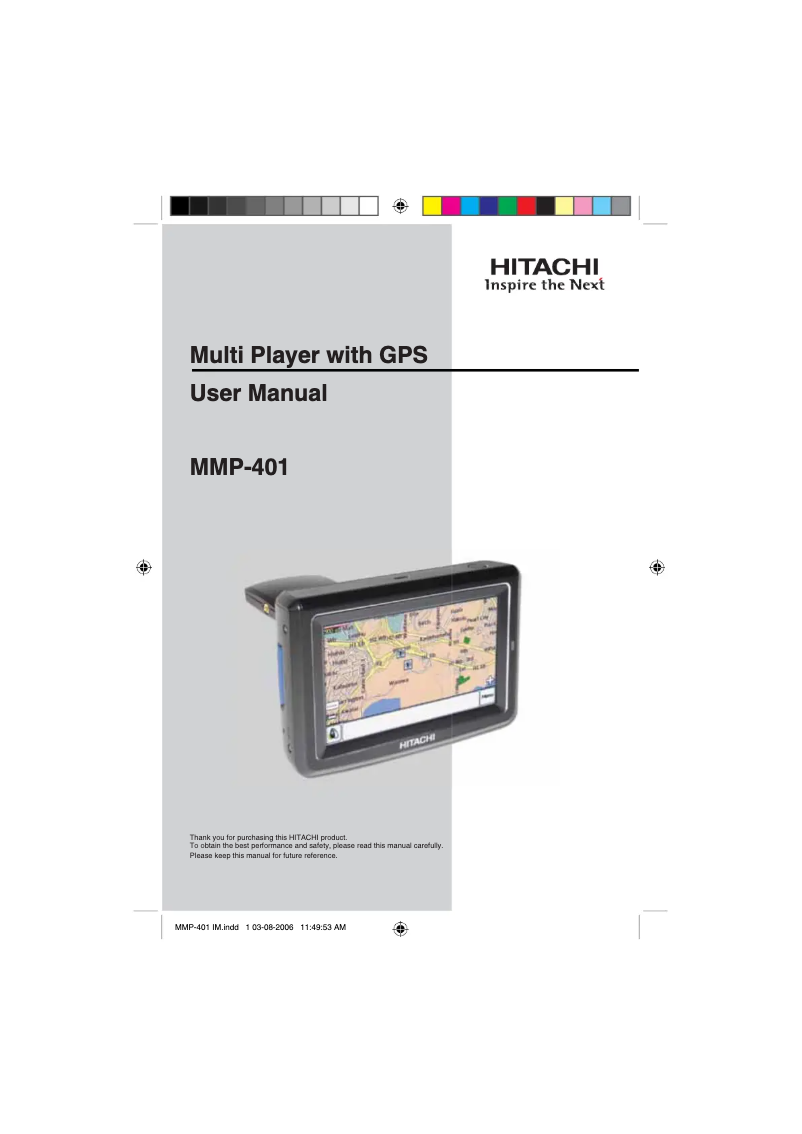 Page n°1 - Mode d'emploi Hitachi MMP401