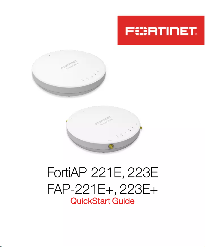 Page n°1 - Manuel utilisateur Fortinet FortiAP 221E