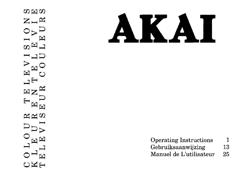 Page n°1 - Manuel utilisateur AKAI CTB145MTF