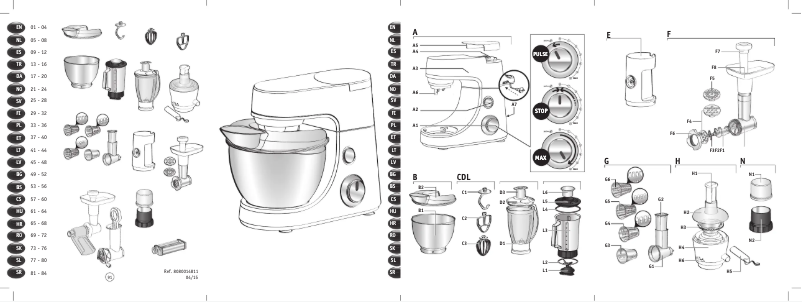 Page 1 de la notice Manuel utilisateur Tefal Masterchef Gourmet Premium QB602H