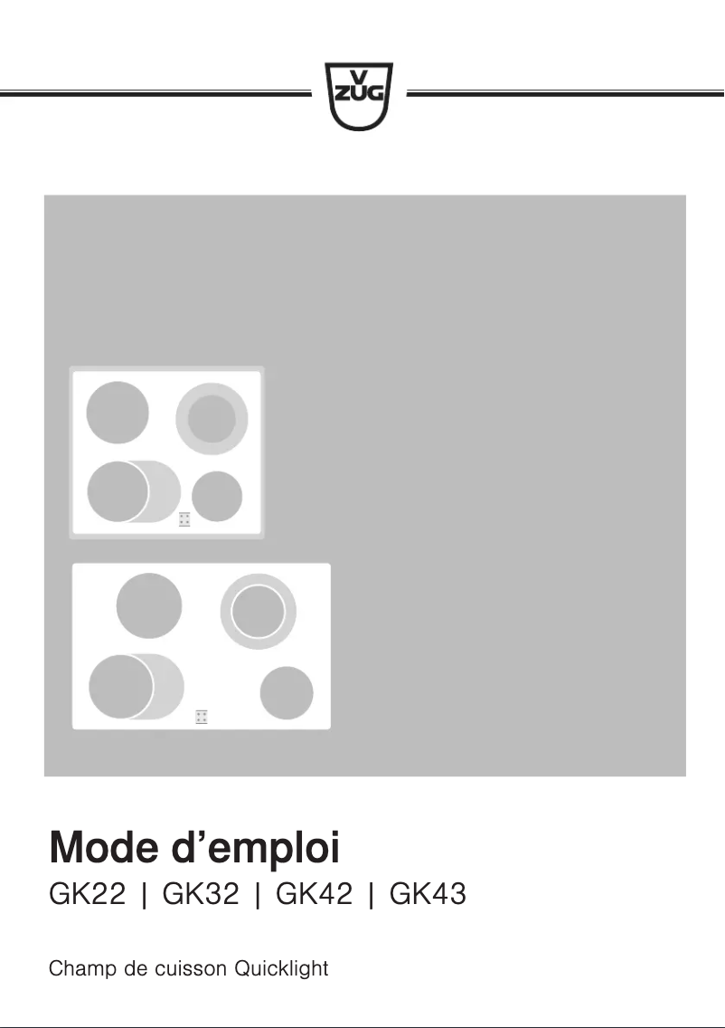 Image de la première page du manuel de l'appareil GK42HF