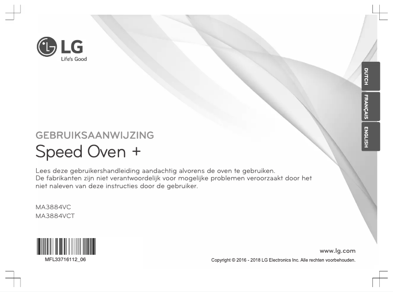 Página 1 del manual Manual de usuario LG MA3884VCT