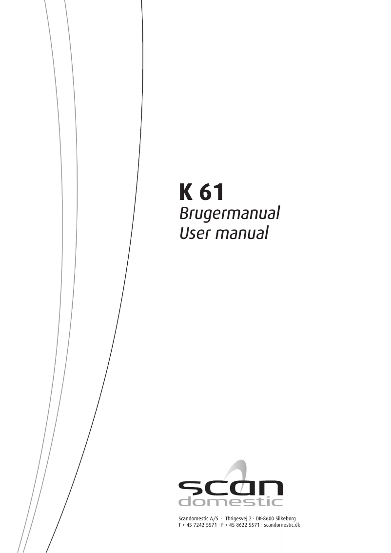 Page n°1 - Manuel utilisateur Scancool K61