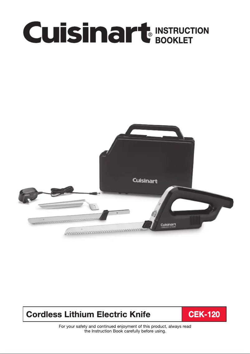 Page 1 de la notice Manuel utilisateur Cuisinart CEK-120