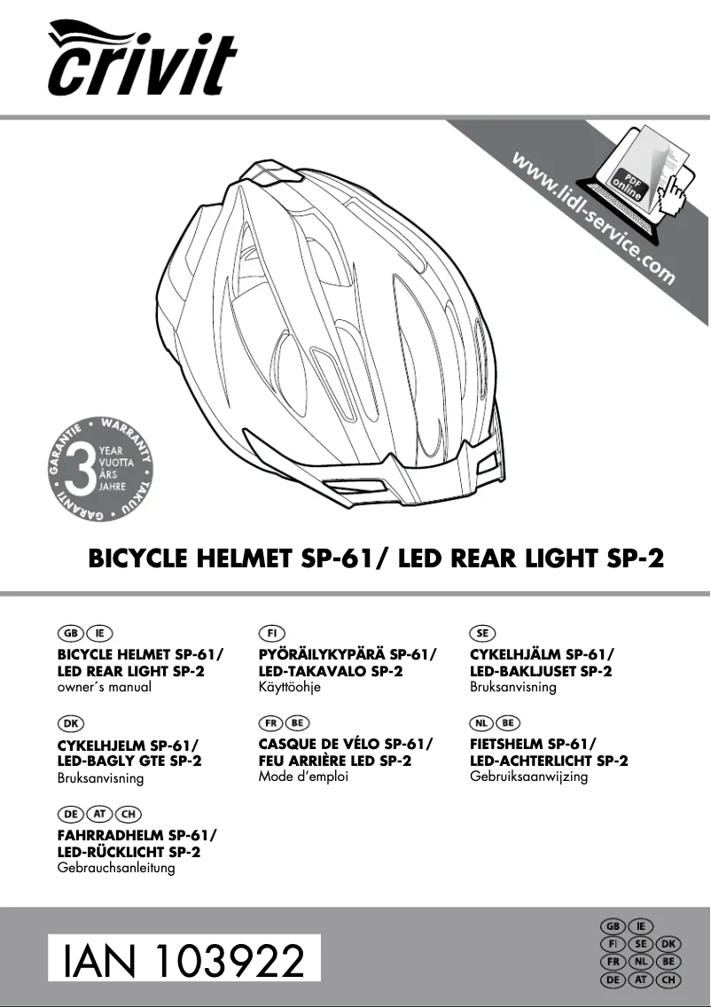 Página 1 del manual Manual de usuario Crivit IAN 103922