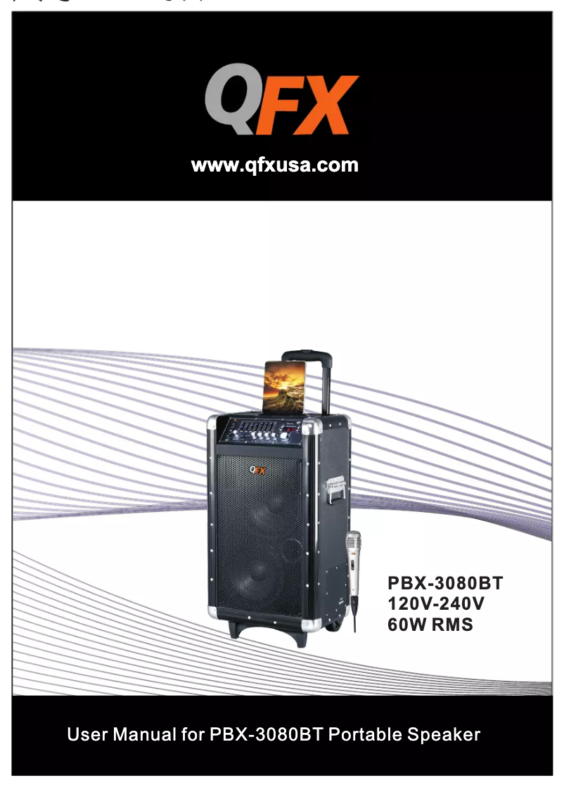 Page 1 de la notice Manuel utilisateur QFX PBX-3080BT