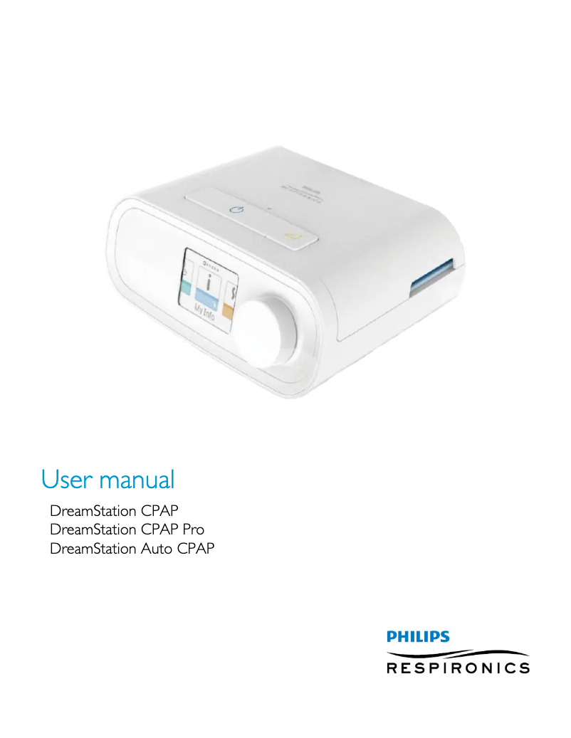 Page 1 de la notice Manuel utilisateur Philips DreamStation Auto CPAP