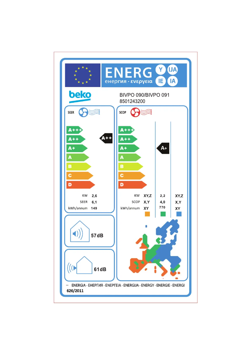 Image de la première page du manuel de l'appareil BIVPO 090/ BIVPO 091