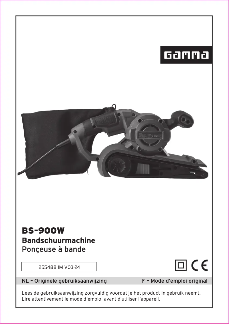 Page 1 de la notice Manuel utilisateur Gamma BS-900W