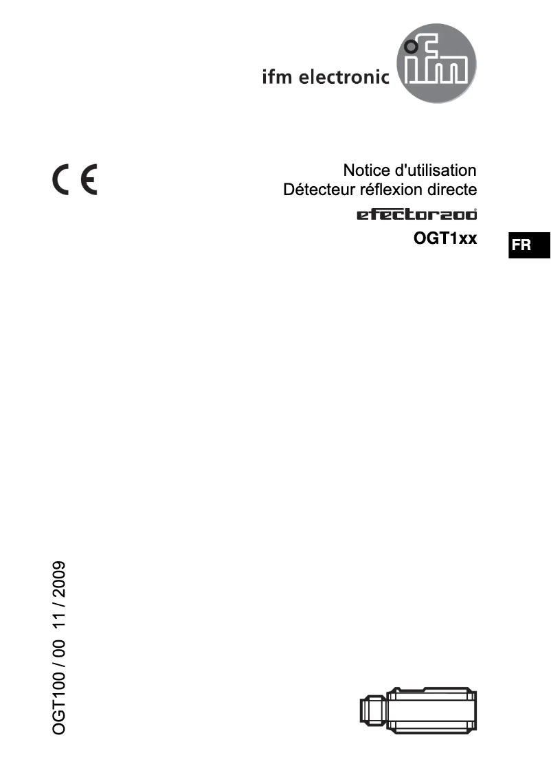 Page n°1 - Manuel utilisateur IFM OGT102