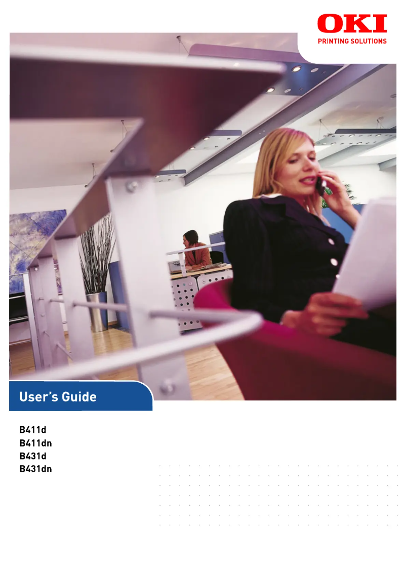 Image de la première page du manuel de l'appareil B411dn