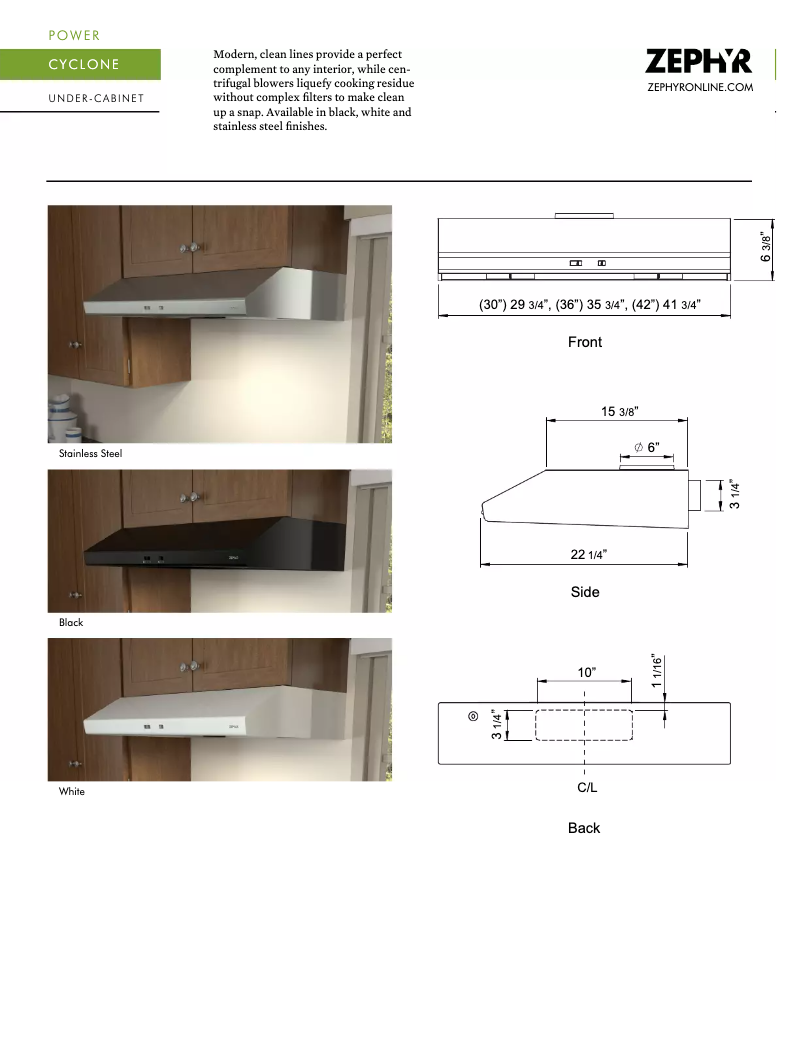 Page n°1 - Manuel utilisateur Zephyr AK6542BS