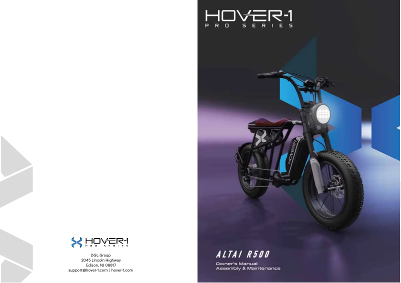 Page n°1 - Manuel utilisateur Hover-1 Altai R500