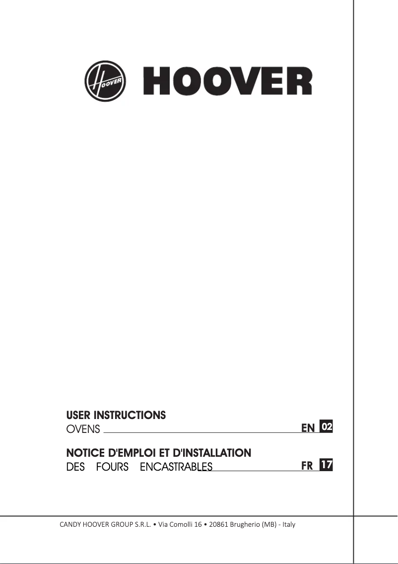 Image de la première page du manuel de l'appareil HOZ550IN WIFI/1
