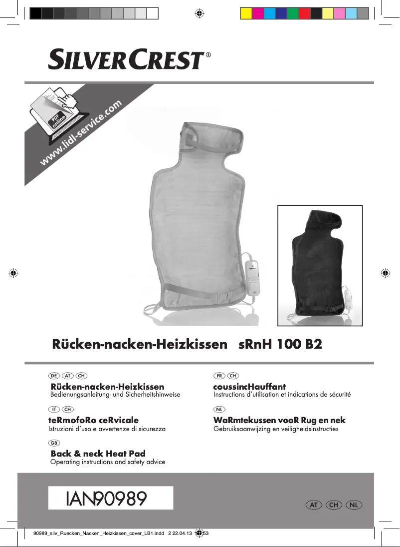 Page n°1 - Manuel utilisateur SilverCrest SRNH 100 B2