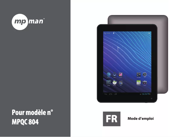 Image de la première page du manuel de l'appareil MPQC804